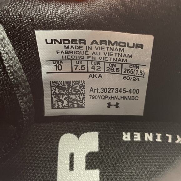 Under Armour Project Rock BSR 4 Women's Size 10 Blue Cross Training Sneakers NEW - Picture 8 of 8